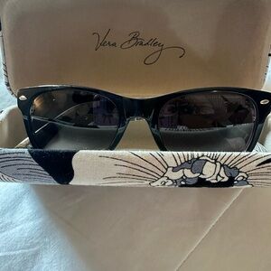 Vera Bradley Black Sunglasses with Patterned Case